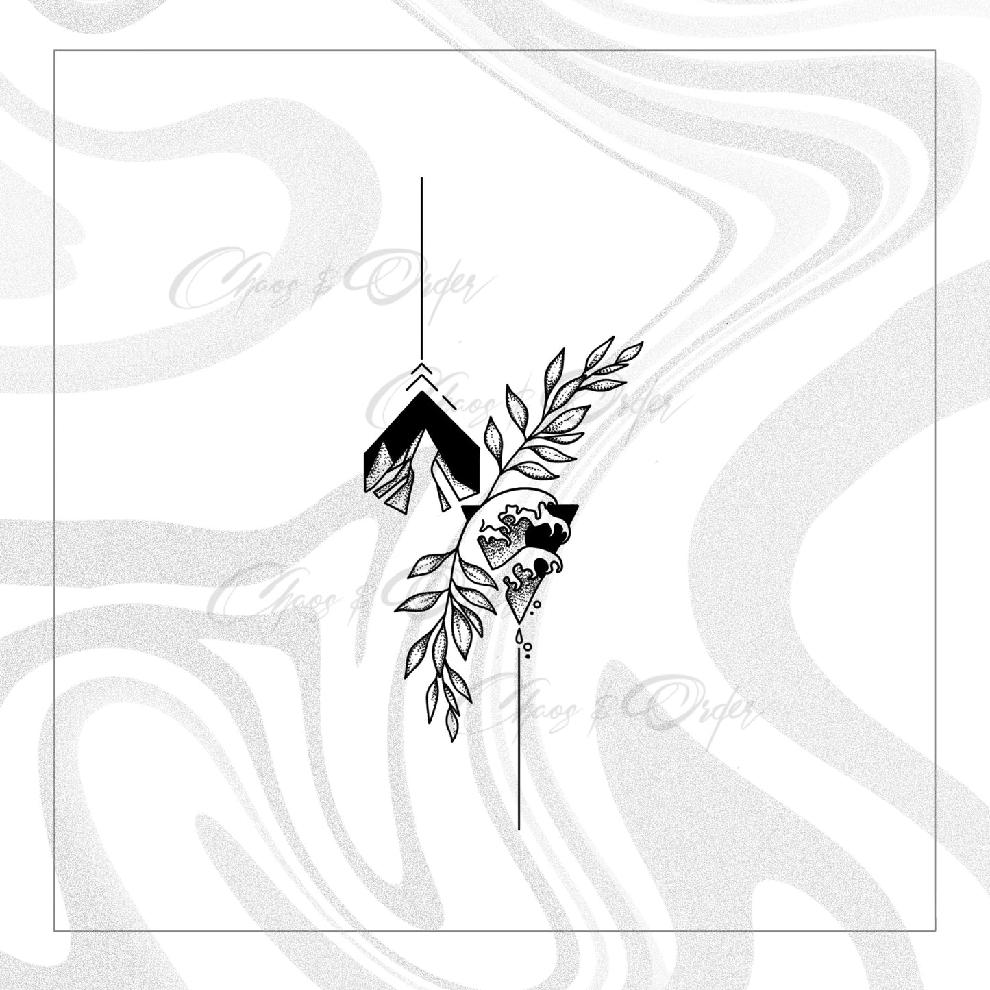 Mountain / Ocean geometric